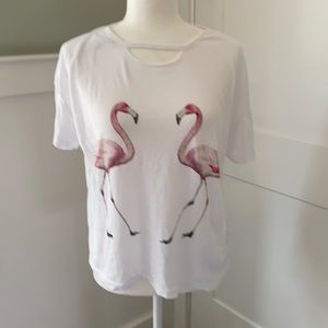Wildfox size S Flamingo T-shirt. Great condition!